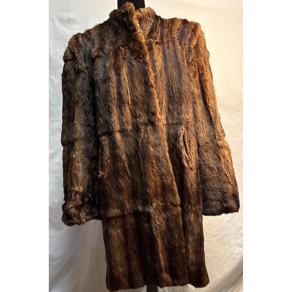 Brown Fur Long Coat - Women's Winter Jacket